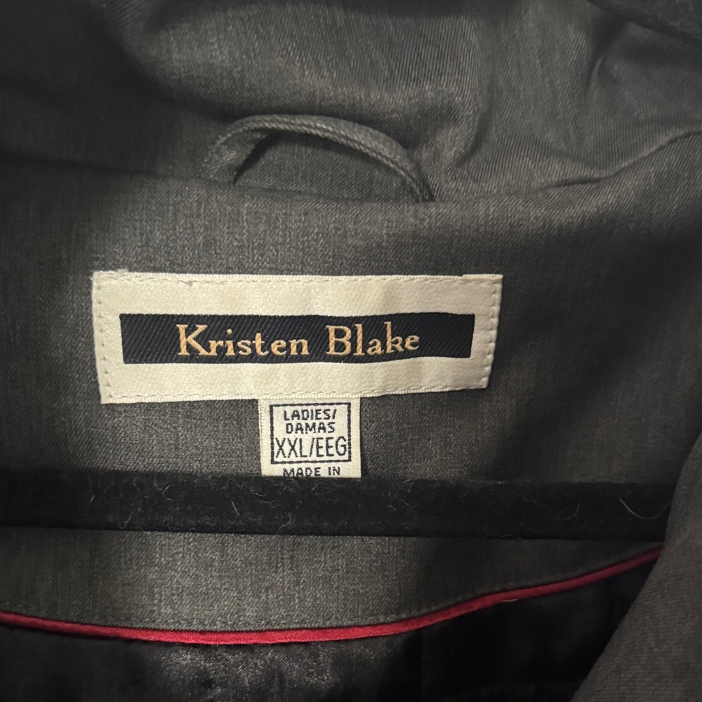 Kristen Blake Charcoal Hooded Trench Coat - Picture 2 of 9